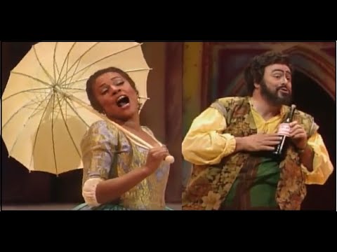 In guerra ed amor, de l'elisir d'amore. Con Pavarotti, Kathleen Battle y Juan Pons.