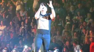 Luke Bryan Country Man & Luke says he fell at the end 3-10-17 Fayetteville NC