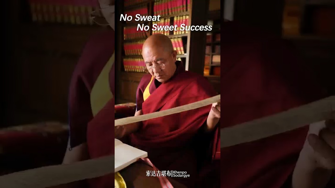 No Sweat, No Sweet Success （Khenpo Sodargye）