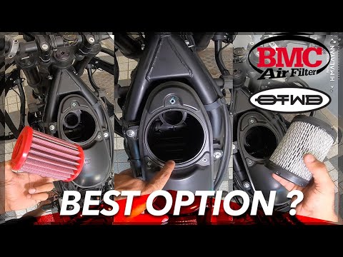 HIMALAYAN 450- INSTALL K&N, BMC, DNA AIR FILTER