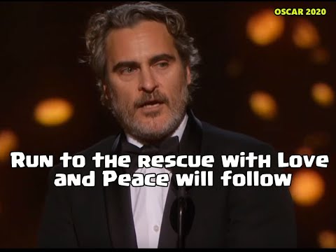 Joaquin Phoenix's Oscar 2020 speech (Eng&Cro subs)