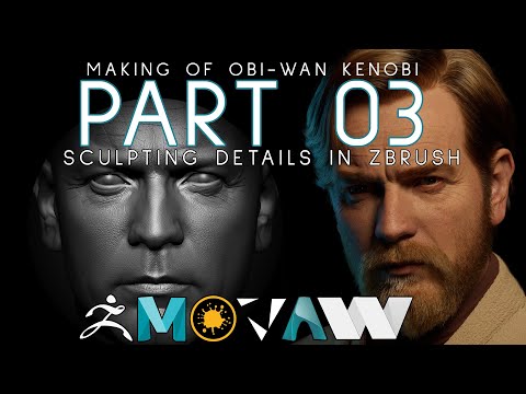 Making of Obi-Wan Kenobi PART 03 Sculpting details in Zbrush