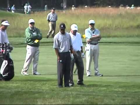 Tiger Woods’ practice round, Tuesday, before the start of the 2002 US Open