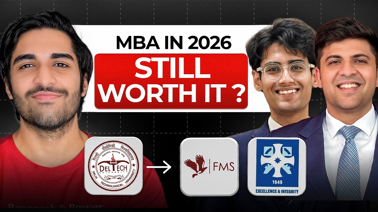B.Tech to MBA: The Honest Reality of FMS & XLRI ft. My Friends