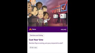 icivics Cast Your Vote - Full Playthrough