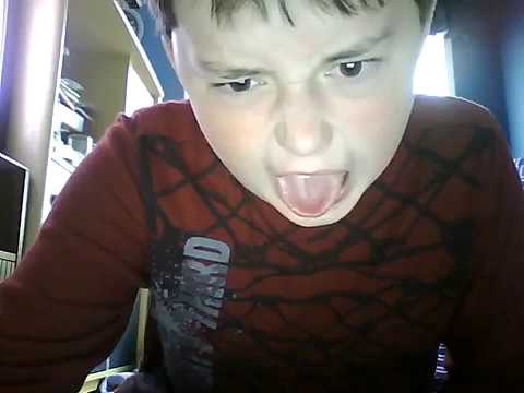 Kid screaming so hard the video corrupts