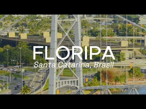 Floripa, Ponte Hercílio Luz  4K - Santa Catarina Brasil