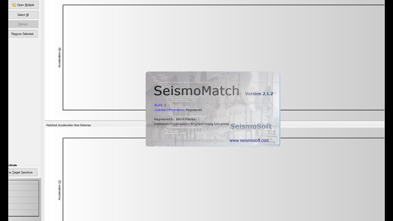 CEEN 545 - Supplemental Lecture - Spectral Matching with SeismoMatch