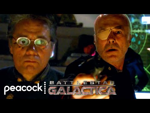 Tigh Calmly Shoots Bill Adama in Cold Blood | Battlestar Galactica