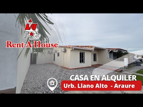 🔥Casa en Alquiler Llano Alto Araure Edo Portuguesa