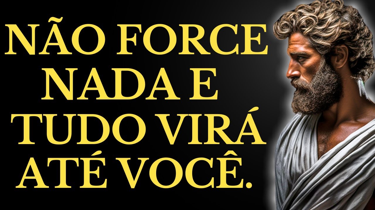 NÃO FORCE NADA SOLTE E CONFIE TUDO VIRÁ ATÉ VOCÊ | 15 LIÇÕES de ESTOICISMO