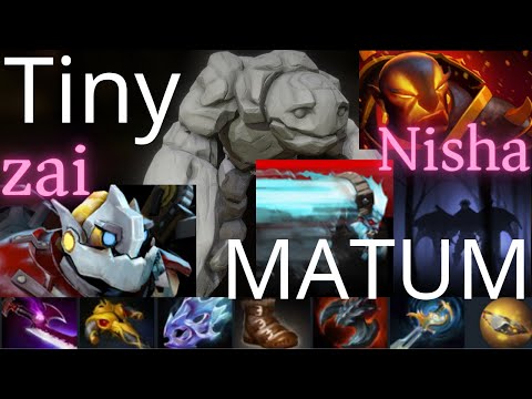 MATUMBAMAN Tiny, zai Clockwerk vs Nisha Ember Spirit, Night Stalker, PL - no blink - dota2