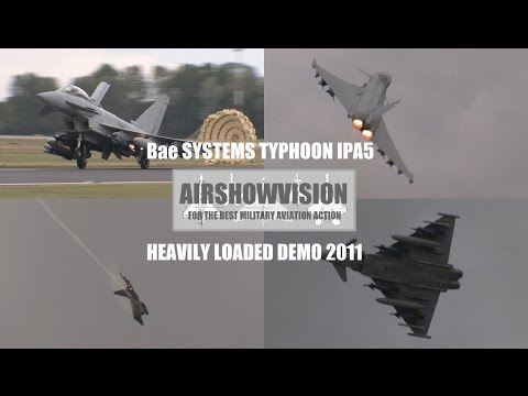EUROFIGHTER TYPHOON FULLY LOADED IPA5 DEMO (airshowvision)