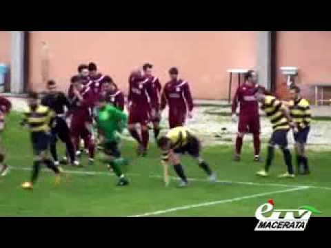 CALCIO PRIMA CATEGORIA MARCHE. CASETTE VERDINI - FIUMINATA (0-1)
