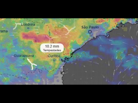 ALERTA RISCO DE FORTES TEMPESTADES NO PARANÁ E SÃO PAULO NESTE DOMINGO DIA 14/12/2025.