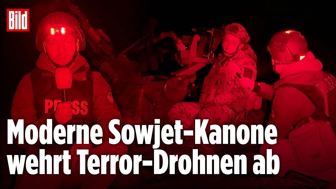 Nachteinsatz gegen Putins Shahed-Drohnen von der Krim | BILD-Lagezentrum VOR ORT