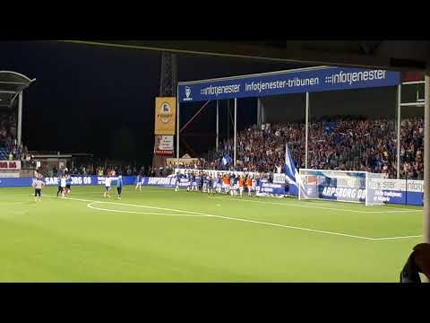 Sarpsborg 08 - FC St. Gallen 1-0 siste minutter og feiring etter matchen 2018