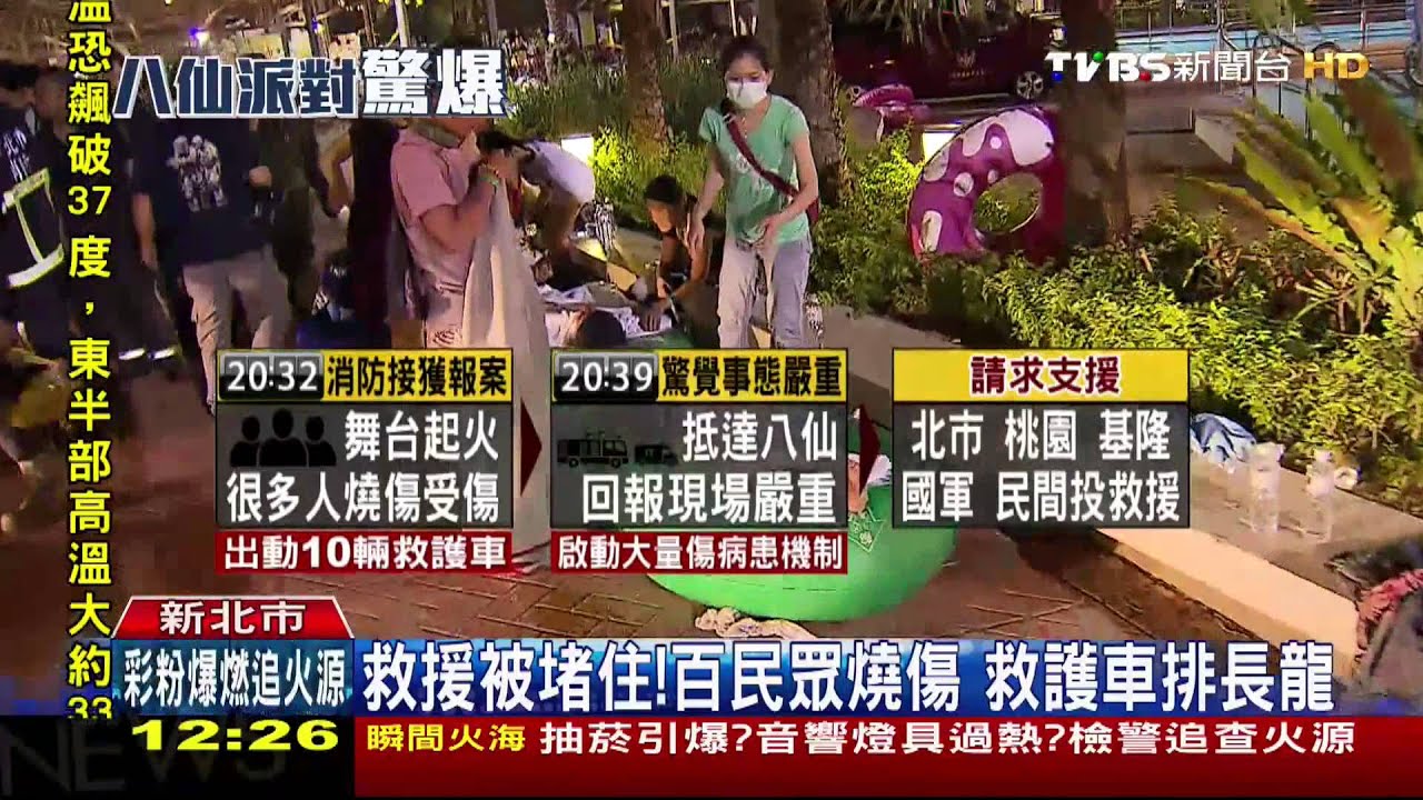 救援被堵住!百民眾燒傷 北北基全出動
