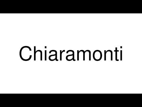 How to Pronounce Chiaramonti (Italy)
