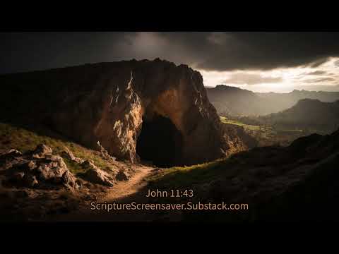 John 11:43 - New International Version - NIV - ScriptureScreensaver.Substack.com