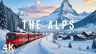 Winter in the Alps 4K ❄️ Enchanting Winter Wonderland, Scenic Relaxation Film