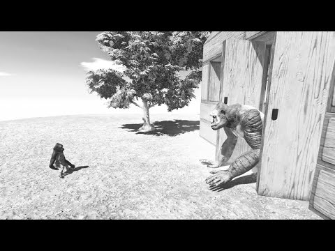 GORO vs PRIMATE NEIGHBORS Reversed Version - Animal Revolt Battle Simulator