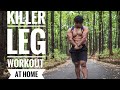 PERFECT LEG WORKOUT AT HOME 🔥! with dumbbell & barbell