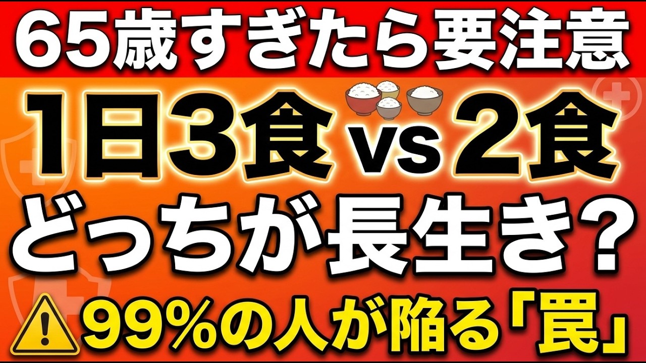 医者が教える「老けない食事」の正解。1日3食 vs 2食、どっちが正解？最新研究で判明した驚きの寿命差