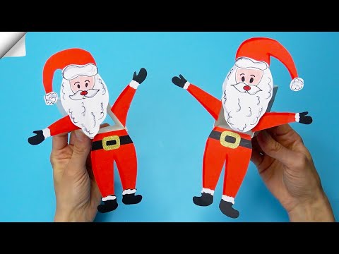 DIY paper crafts Paper toys Christmas crafts santa claus DIY santa claus