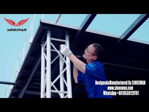 How to Set Up Trailer Stage SINOSWAN ST80,Operation Manual Hydraulic stage trailer Towed by SUV