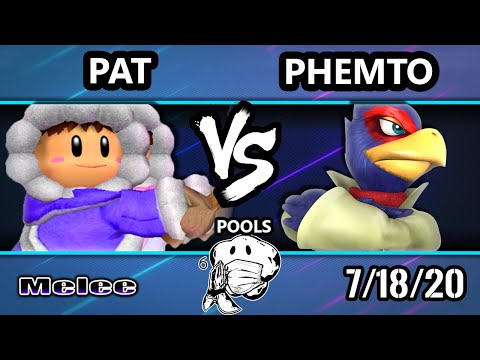 GOML 2020 SSBM - Phemto (C. Falcon) Vs. Pat (Ice Climbers) Melee Pools