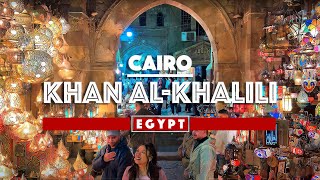 🇪🇬 [4K] Cairo, Egypt Walking Tour 🕌 Khan al-Khalili Bazaar Secrets Revealed in 4K ULTRA HD - 60fps