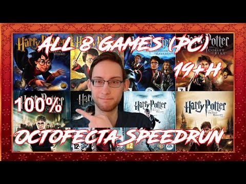 Harry Potter 1-7.2 (PC) 100% Octofecta Speedrun in 19:40:39 (PB/WR) (Part 1/2)