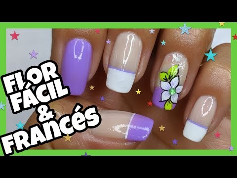 DECORACIÓN DE UÑAS FACIL FLOR PARA PRINCIPIANTES  ♥ NailArt By Andy