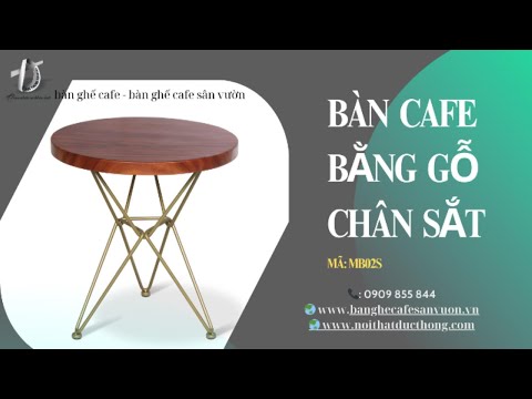 hình ảnh Video giới thiệu sản phẩm Bàn Cafe Bằng Gỗ Chân Sắt MB02S | Nội Thất Đức Thông Dĩ An 62