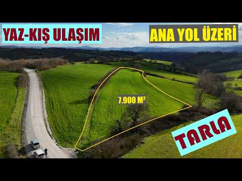 GÖNEN'DE ANA YOLA CEPHE-YAZ KIŞ ULAŞIM-7.900 M² TARLA-HAVADAR-MANZARALI KONUM-1.750 BİN TL