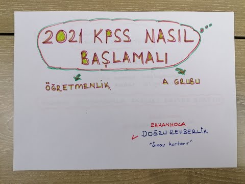 2021 KPSS'YE NASIL ÇALIŞMALIYIZ? - ERKAN AYRANCI (2021)