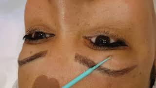 Microblading Eyebrows on Dark Skin by El Truchan @ Perfect Definition