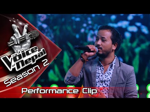 Bal Bahadur Rajbanshi "Ma Yesto Geet Gauchu" - LIVE -The Voice of Nepal Season 2 - 2019