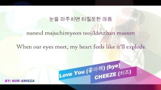 CHEEZE (치즈) – Love You (좋아해) (bye) (Han/Rom/Eng Lyrics)