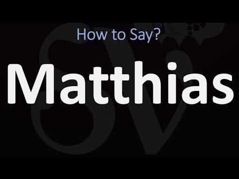 How to Pronounce Matthias (CORRECTLY)