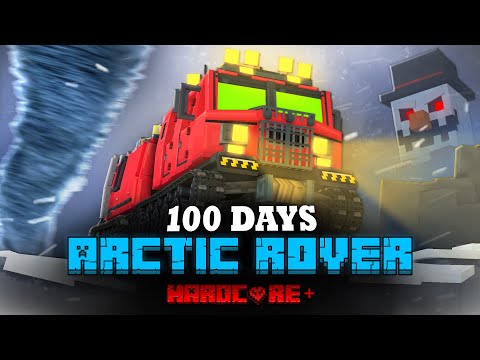 ZeeMan World - 100 DAYS ON A ROVER IN A SNOWSTORM IN MINECRAFT