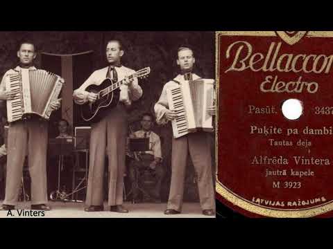 Alfrēda Vintera Jautrā kapela - Puķīte pa dambi (Tautas deja)