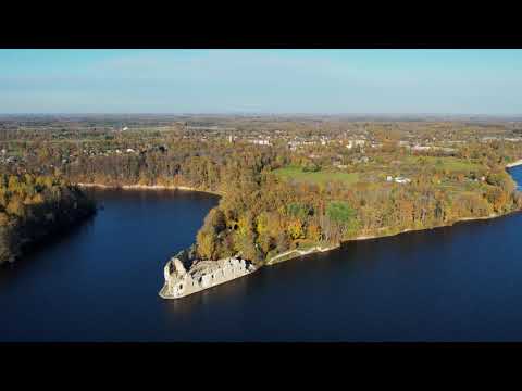 KOKNESE Medieval Castle Ruins golden autumn 2021 Latvia // Kokneses pilsdrupas zelta rudenī 2021