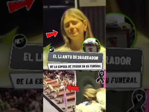 El Llanto Desgarrador de la Esposa de Yeison Jiménez en su Funeral. 😞🖤