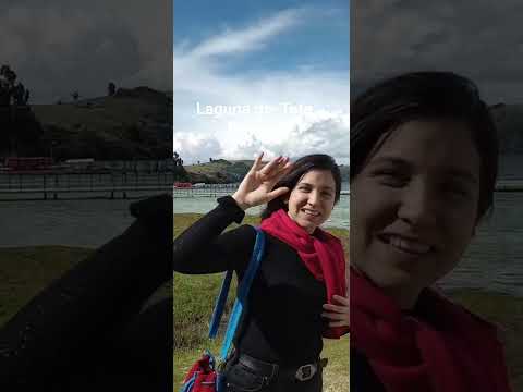 Hermoso lugar laguna de Tota en Boyacá Colombia.
