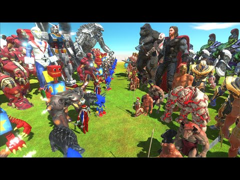 METAL GOD WAR - METAL TEAM vs GOD TEAM - Animal Revolt Battle Simulator