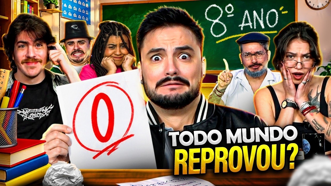 FIZEMOS A PROVA DO 8° ANO! AGORA TEVE REPROVADO!