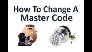 How To Change The Master Code On Digital Electronic Code Door Lock Round Knob Turbolock YL-99
