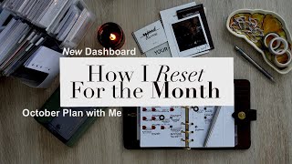 How I Reset For the Month | October Plan with Me in My A6 Mulberry Planner
